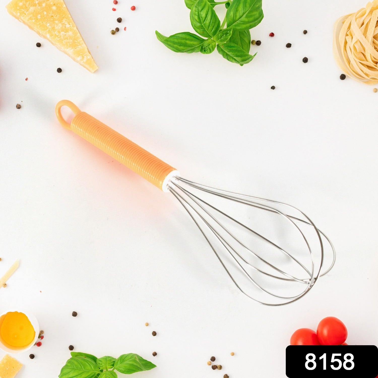 Stainless Steel Manual Whisk – Cream, Flour & Egg Mixer (16 Cm) Stainless Steel Manual Whisk – Cream, Flour & Egg Mixer (16 Cm)